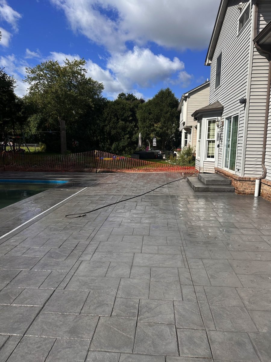 Stamped Pool Deck
